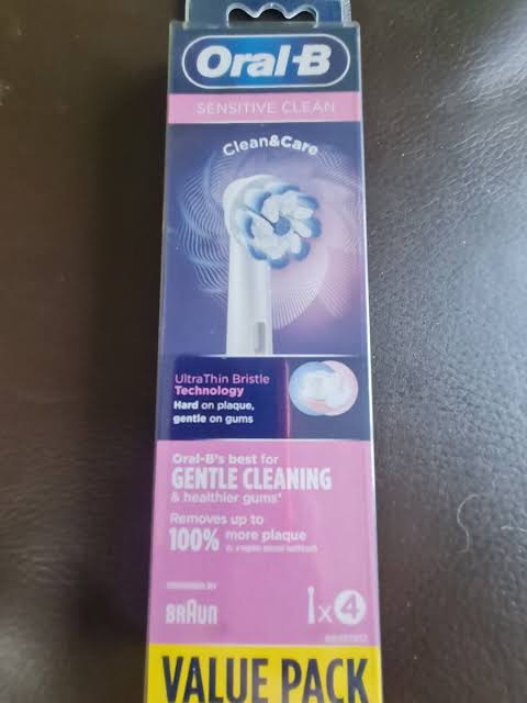 سری یدکی مسواک برقی اورال بی  4 عددی مدل SENSITIVE CLEAN اصلی با ضمانت