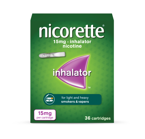 کارتریج استنشاقی 15 میلی گرمی ترک سیگارnicorette، مدل inhalator تعداد 36 عددی